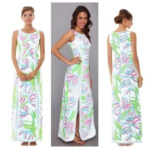Lilly Pulitzer maxi dress white ring the bellboy